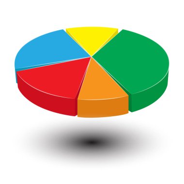 Soyut 3d pasta grafiği grafik iş için