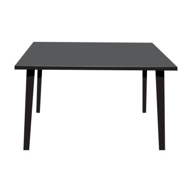 Ahşap masa izole illüstrasyon