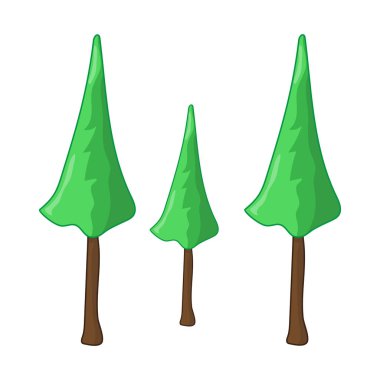 illüstrasyon izole ağaç