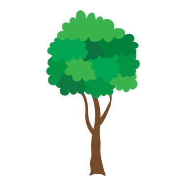 illüstrasyon izole ağaç