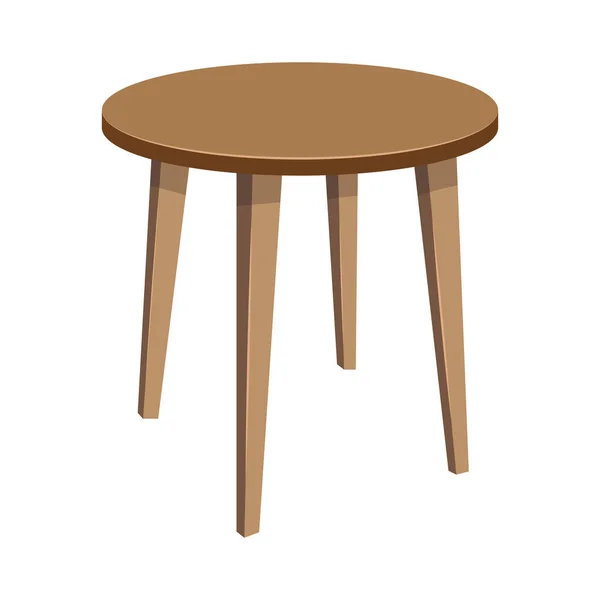 Træ stol isoleret illustration – Stock-vektor