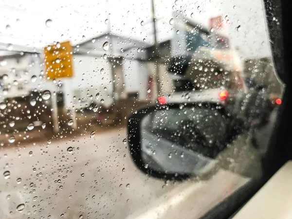 Rain drop in the window