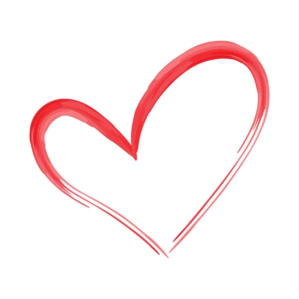 Szív alakú design szerelem szimbólumokat. Valentin-nap — Stock Vector