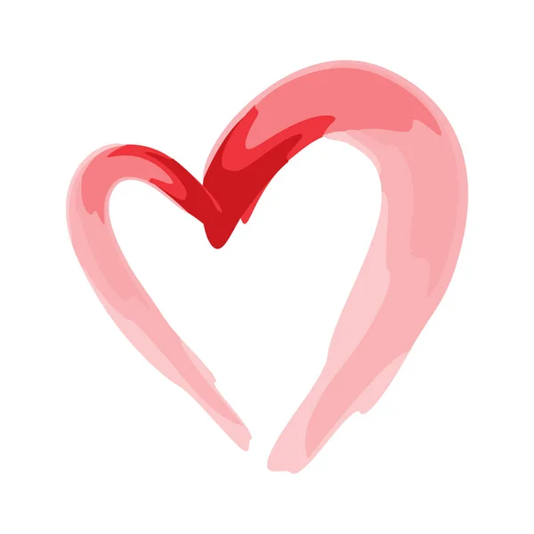 사랑 기호에 대 한 심 혼 모양 디자인입니다. 발렌타인의 날 — 스톡 벡터