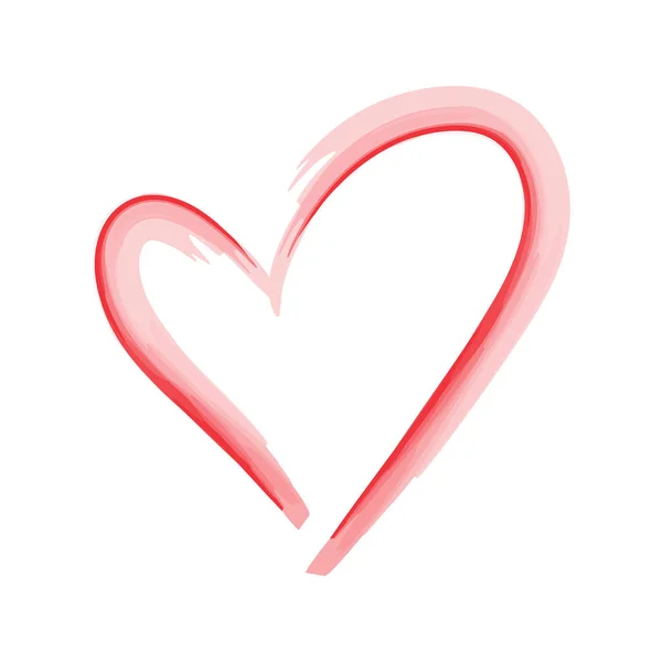 Heart shape design for love symbols. valentine's day — Stock Vector