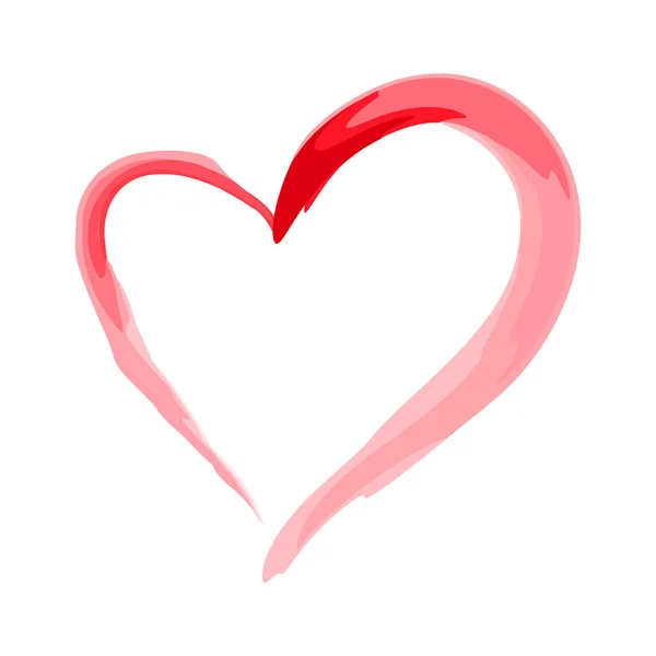 Conception de forme de coeur pour les symboles d'amour. Saint Valentin — Image vectorielle