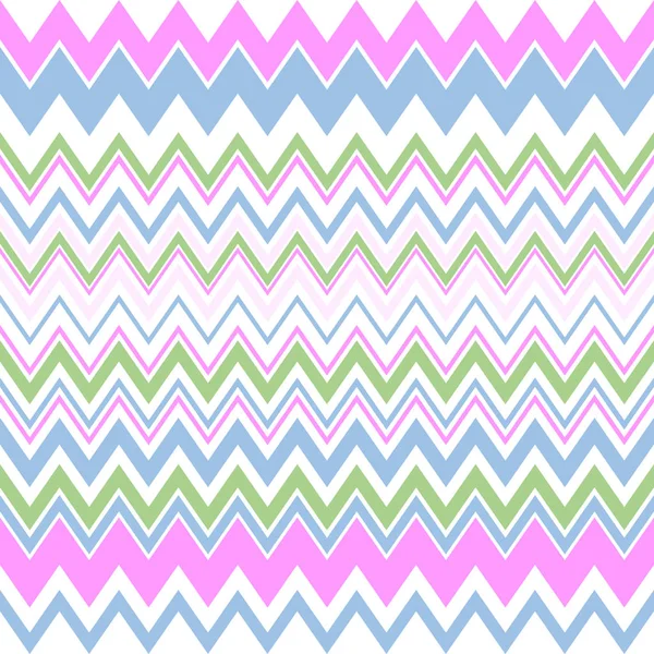 Zigzag stripe patroon, pastel kleuren — Stockvector