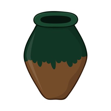 Kil pot izole resimde beyaz arka plan üzerinde