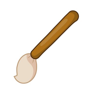 Beyaz arka plan üzerinde illüstrasyon izole boya fırçası