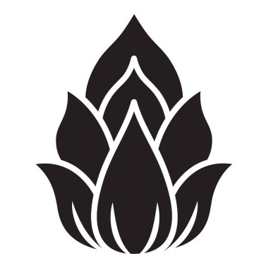 Lotus izole simge tasarlamak beyaz arka plan üzerinde