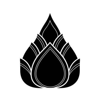 Lotus izole simge tasarlamak beyaz arka plan üzerinde