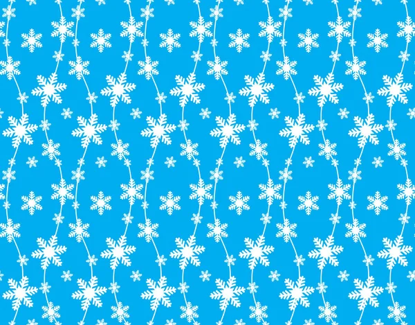 Seamless mönster med snöflingor bakgrund — Stock vektor