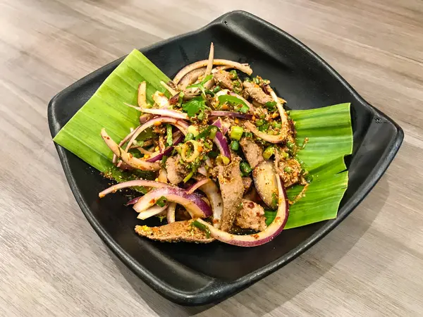 Insalata di carne speziata tailandese — Foto Stock