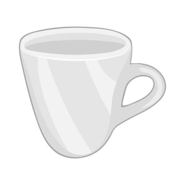 Beyaz arka plan üzerinde illüstrasyon izole Kupası