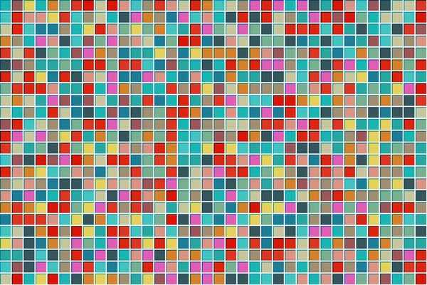 Colorido abstrato quadrado mosaico textura fundo — Vetor de Stock