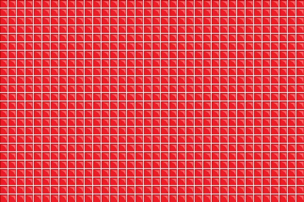 Cor vermelha abstrato quadrado mosaico textura fundo — Vetor de Stock