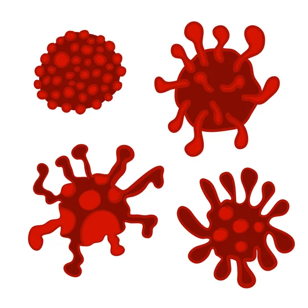 Вирус Икона Бактерий Мировая Пандемия Векторная Иллюстрация — стоковый вектор