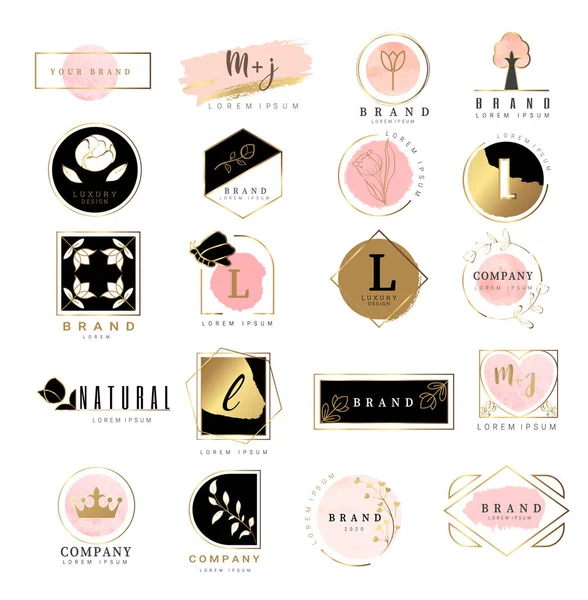 Logo suluboya arkaplan afişi. Vektör illüstrasyonu