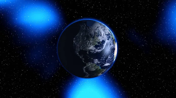 Planeten Jorden i rymden. — Stockfoto