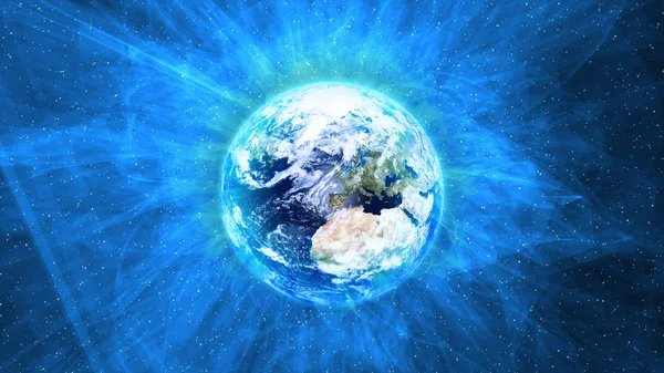 Planeta Tierra en el Espacio. — Foto de Stock