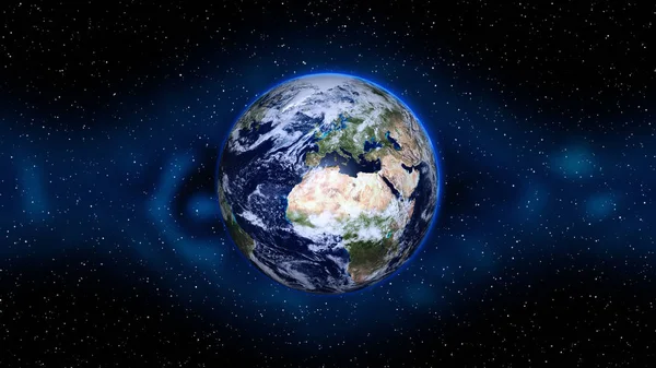 Planeta Země ve vesmíru. — Stock fotografie