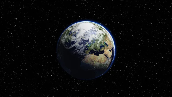 Planeetta Maa avaruudessa. — kuvapankkivalokuva