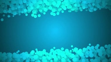 Loopable soyut parçacık ışıklar bokeh arka plan daireler. Döngü