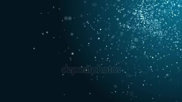 Loopable abstract particle lights bokeh circles background. LOOP — Stock Video
