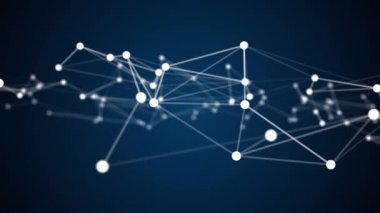 Soyut teknoloji plexus şık dinamik dijital arka plan. Döngü