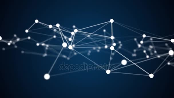 Technologie abstraite plexus élégant fond numérique dynamique. boucle — Video