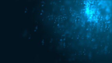 renkli müzik notları ile arka plan.