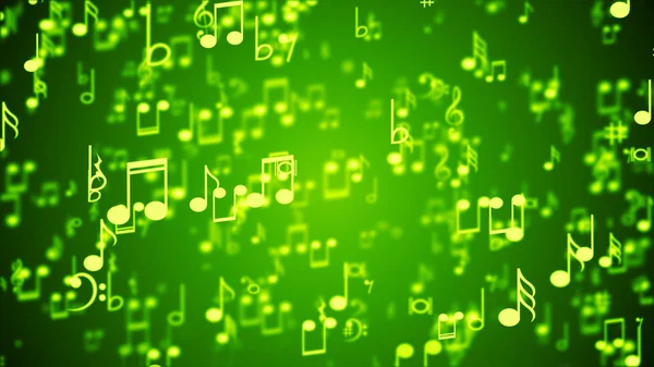 Abstract Background with Colorful Music notes. — Stock Photo, Image