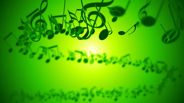 Fondo abstracto con notas musicales coloridas . — Foto de Stock