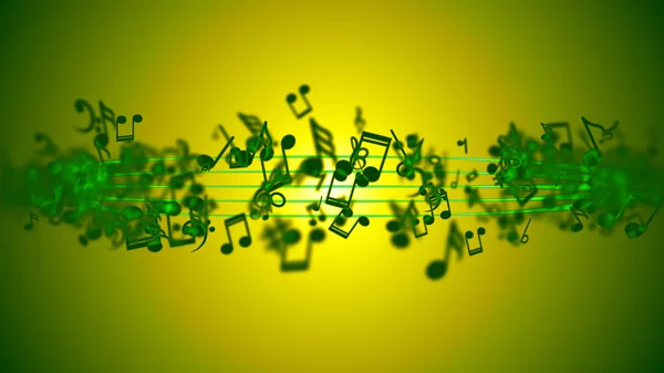 Abstract Background with Colorful Music notes. — Stock Photo, Image