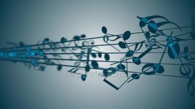 renkli müzik notları ile arka plan.