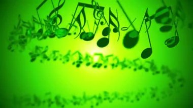 renkli müzik notları ile arka plan.