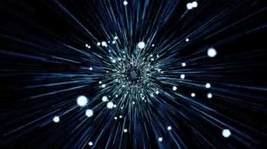 Alanı satır tünel, uzayda uçuş soyut sahne. sorunsuz döngü