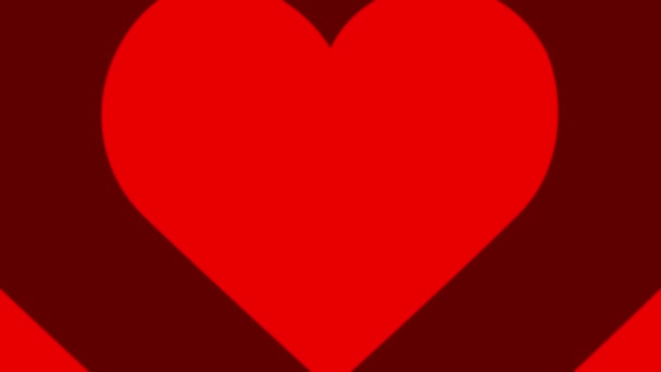 Renkli Sevgi Kalpleri Genişletilmesi — Stok video