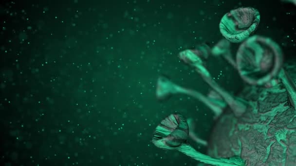Коронавирус Covid Тревога Sos Пандемический Вирус Представляет Медицинский Риск Здоровья — стоковое видео
