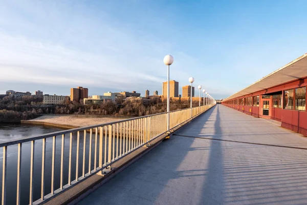 Ponte Avenida Washington Conecta Campus Leste Campus Ocidental Universidade Minnesota — Fotografia de Stock