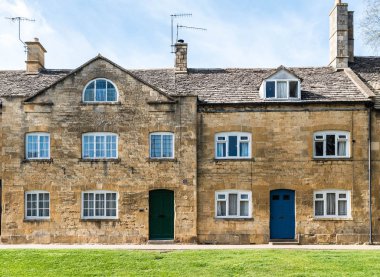 İngiltere 'de Cotswolds' daki Chipping Campden 'daki Row House.