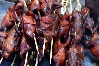 ızgara tavuk kanadı Wangfujiang Street Çin