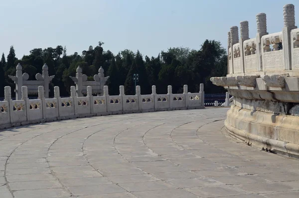 The Yuanqiu circular altar at the Temple of Heaven, Beijing China