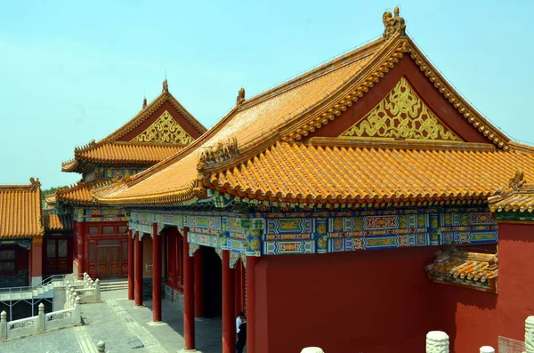 Pagod pavilonů komplexu chrámu nebes v Pekingu v Číně — Stock fotografie
