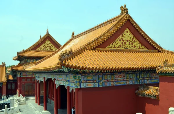 Pagodes paviljoens binnen het complex van de tempel van de hemel in Peking China — Stockfoto