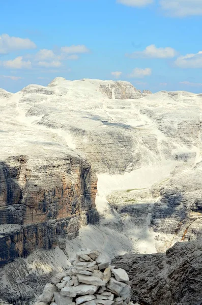 Pohled Italské Dolomity Chráněných Unesco — Stock fotografie