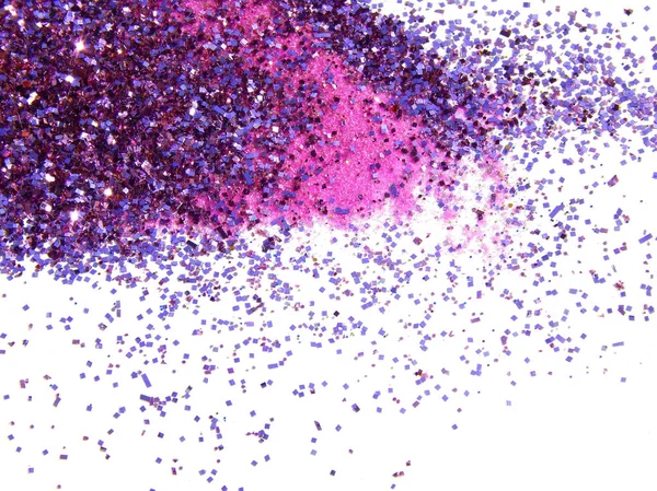 Фіолетовий блиск іскри на білому фоні — стокове фото