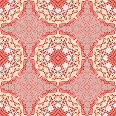 Mandalalar tasarımınız için güzel renklerde ile Seamless modeli. Vektör arka plan