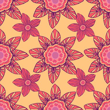  Güzel çiçeklerle kusursuz desen