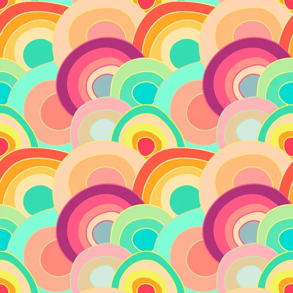 Doodle tarzı şirin renkli mermi ile Seamless Modeli